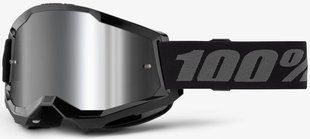 Окуляри 100% STRATA 2 Goggle [Black], Mirror Silver Lens 50028-00013 фото