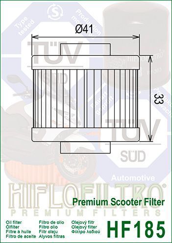 Масляный фильтр HIFLO HF185 HF185 фото