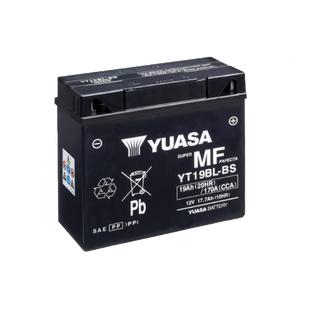 Мото аккумулятор Yuasa 12V 19Ah MF VRLA Battery YT19BL-BS(сухозаряжений) YT19BL-BS фото