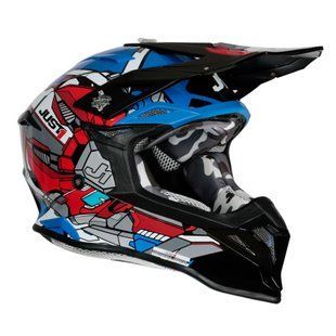 Мотошлем Just1 J39 Suppressor Red Blue Black XS 606004017101002 фото