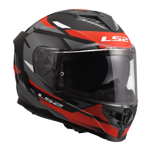 Мотошолом LS2 FF818 Storm 3 Komai Black Red S 168180631S фото