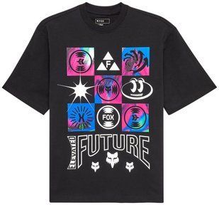 Футболка FOX OVERSIZE Short Sleeve Tee - IMAGE COSMO [Black], L 36450-001-L фото