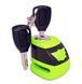 Замок для мотоцикла на диск Kovix KA1 Y зеленый fluo KA1-FG фото 3