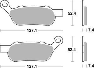 Гальмівні колодки SBS Ultra Quit Brake Pads, Ceramic 854H.HF фото