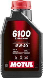 Масло моторное MOTUL 6100 Syn-clean SAE 5W40 (1L) 113114 фото