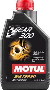 Масло трансмиссионное MOTUL Gear 300 SAE 75W90 (1L) 105777 фото