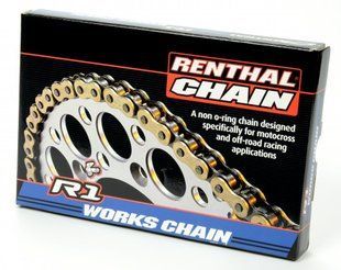 Ланцюг Renthal R1 Chain - 420 [Gold], 420-126L / No Seal C244 фото