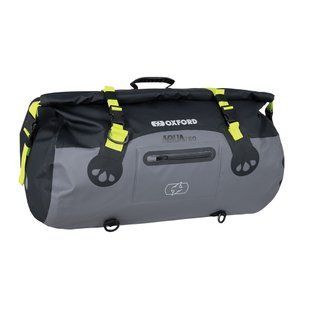 Мото сумка Oxford Aqua T-50 Roll Bag Black/Grey/Fluo OL462 фото
