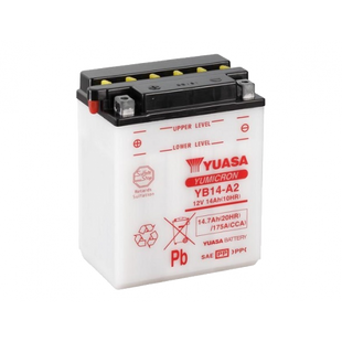 Мото аккумулятор Yuasa 12V 14,7Ah YuMicron Battery YB14-A2 (сухозаряжений) YB14-A2 фото