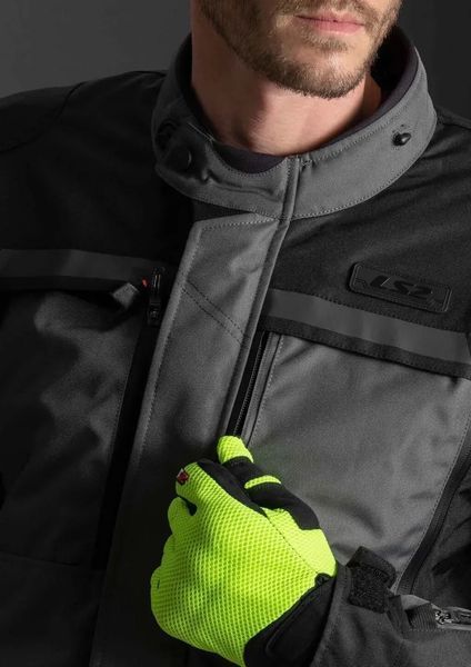 Куртка LS2 Lance Man Jacket Grey Black Yellow (M) 6200J5108M фото