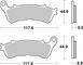 Гальмівні колодки SBS Performance Rear Brake Pads, Sinter 828LS фото 1
