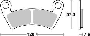 Гальмівні колодки SBS Sport Brake Pads, Sinter/Carbon 897SI фото