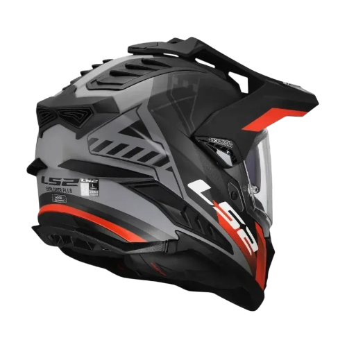 Мотошолом LS2 MX701 Explorer Hexa Black Red Grey XXL 467012311XXL фото