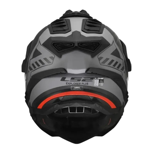 Мотошолом LS2 MX701 Explorer Hexa Black Red Grey XXL 467012311XXL фото