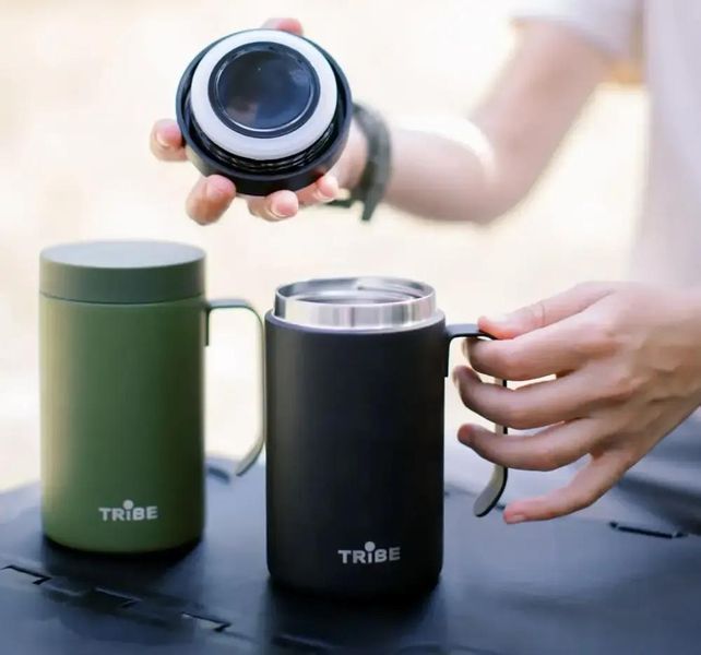 Чашка-термос Tribe Adventure Mug 450 мл T-FA-0032, olive T-FA-0032-olive фото