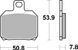 Тормозные колодки SBS Standard Brake Pads, Ceramic 730HF фото 1