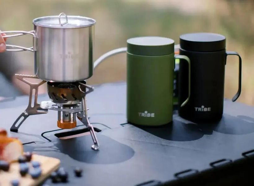 Чашка-термос Tribe Adventure Mug 450 мл T-FA-0032, olive T-FA-0032-olive фото