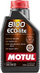Масло моторное MOTUL 8100 Eco-lite SAE 0W20 (1L) 108534 фото