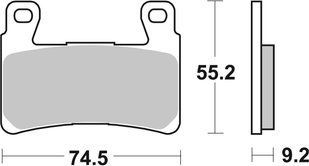 Гальмівні колодки SBS High Performance Front Brake Pads, Sinter 860H.HS фото