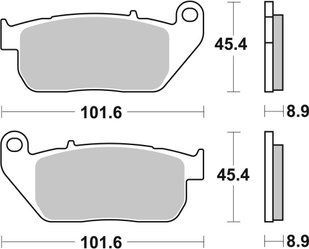 Гальмівні колодки SBS High Power Brake Pads, Carbon 807H.CT фото