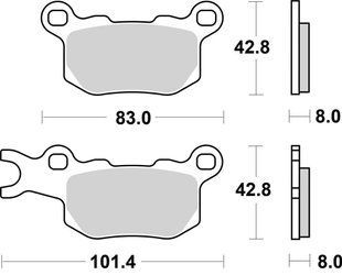 Тормозные колодки SBS Upgrade Brake Pads, EVO Sinter/Sinter 1002PSI фото