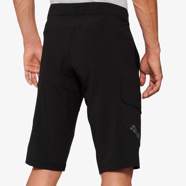 Шорты 100% RIDECAMP Short+Liner [Black], 32 40030-00002 фото