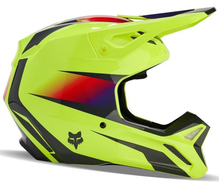 Шолом FOX V1 FLORA HELMET [Yellow], L 31372-005-L фото