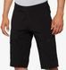 Шорты 100% RIDECAMP Short+Liner [Black], 32 40030-00002 фото 1
