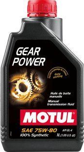 Масло трансмиссионное MOTUL Gear Power SAE 75W80 (1L) 111133 фото
