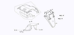 Внутрішня частина крила заднього SYM Fiddle II 150 80107-ANA-0002 фото