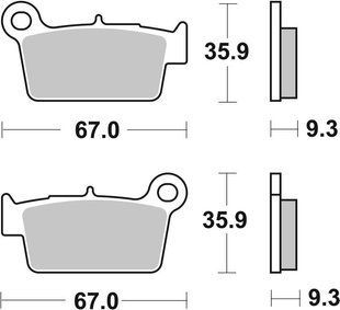 Гальмівні колодки Renthal RC-1 Works Brake Pads, Sintered BP-104 фото