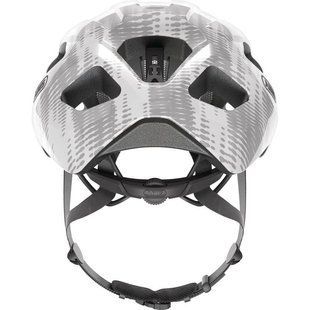 Велошолом спортивный ABUS MACATOR White Silver L (58-62 см) 872341 фото