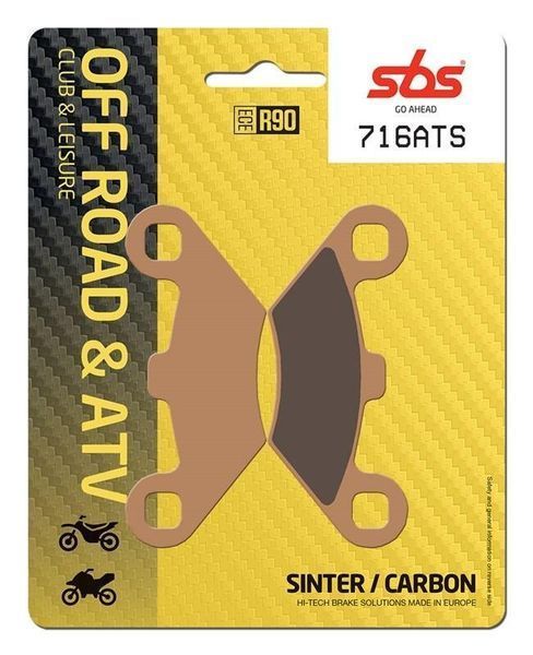 Тормозные колодки SBS Standard Brake Pads, Sinter/Carbon 716ATS фото