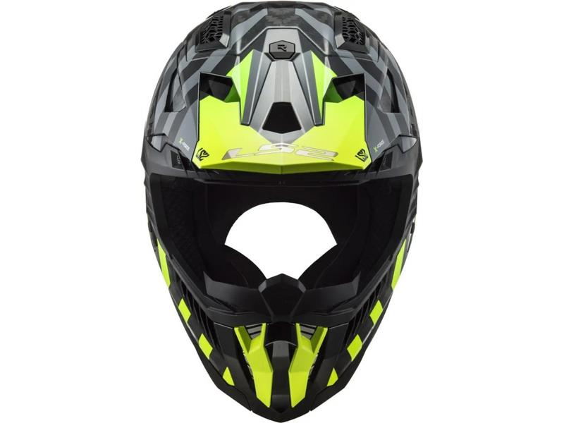 Мотошлем LS2 MX703 C X-Force Barrier Hi-Viz Yellow Green (S) 467032154S фото