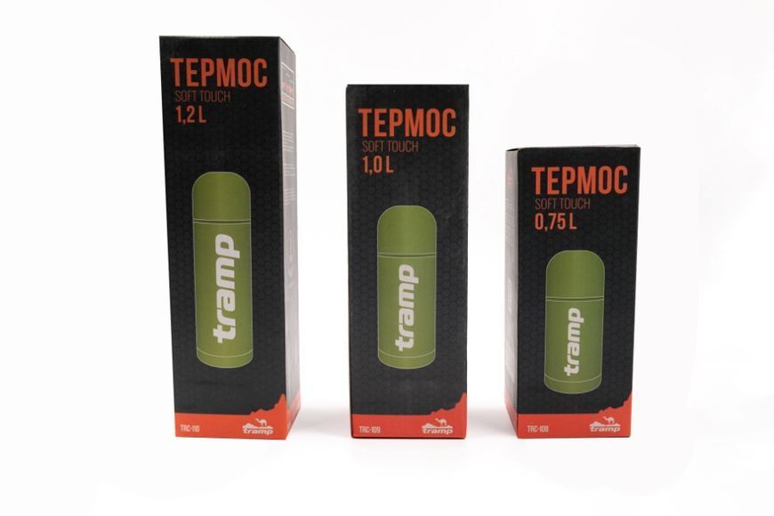 Термос Tramp Soft Touch 1,2 л сірий TRC-110-grey фото