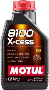 Масло моторное MOTUL 8100 X-cess SAE 5W30 (1L) 108944 фото