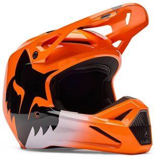 Шолом FOX YTH V1 Helmet - SHIELD [Flo Orange], YS 36387-824-YS фото