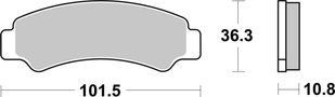 Тормозные колодки SBS Sport Brake Pads, Sinter/Carbon 986SI фото