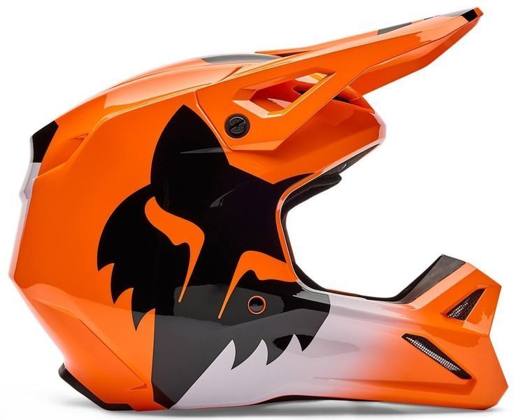 Шолом FOX YTH V1 Helmet - SHIELD [Flo Orange], YS 36387-824-YS фото