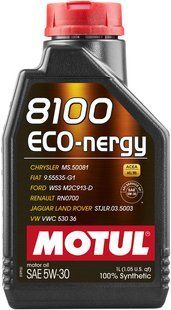 Масло моторное MOTUL 8100 Eco-nergy SAE 5W30 (1L) 102782 фото