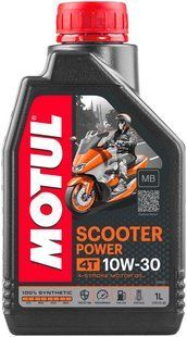 Масло моторное MOTUL Scooter Power 4T SAE 10W30 MB (1L) 105936 фото