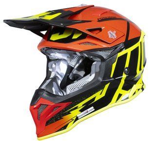 Мотошлем Just1 J39 Poseidon Fluo Yellow Red Black S 606004027100603 фото