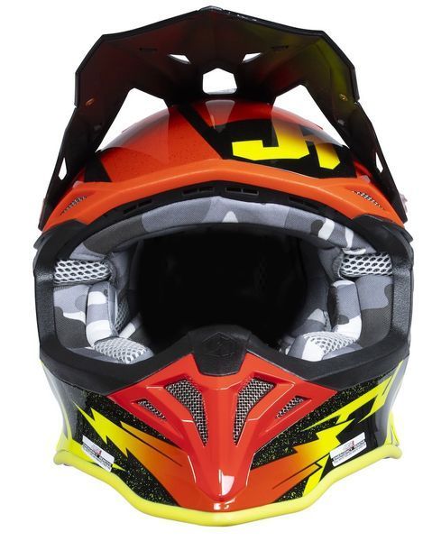 Мотошлем Just1 J39 Poseidon Fluo Yellow Red Black S 606004027100603 фото