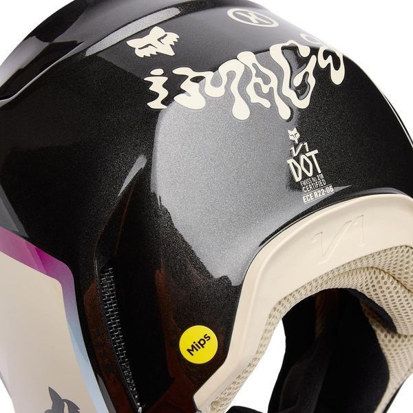 Шолом FOX V1 Helmet - HELLO FUTURE [Black], XS 33530-001-XS фото