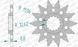 Зірка AFAM Grooved Chainwheel 520 - KTM, 14z 73301+14 фото 1