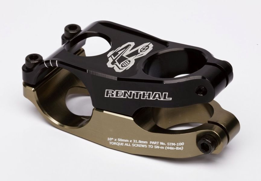 Винос керма Renthal DUO Stem, 40mm x 10deg STM109-BKAG фото