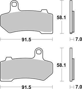 Гальмівні колодки SBS High Performance Rear Brake Pads, Sinter 830H.LS фото