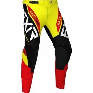 Мото штаны FXR Helium MX 21-Yellow/Black/Red-34 213341-6010-34 фото
