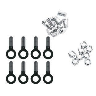 Запчасть для болотника SKS SET OF BOLTS/NUTS/END CAPS FOR CHROMOPLASTICS/BLUEMELS/LONGBOARDS SILVE 892531 фото