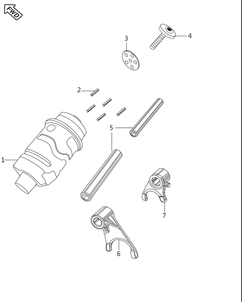Пластина фиксации передач Bajaj Boxer 100-150 JA561002 фото